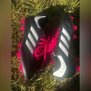 Adidas Goletto VI FG Black Pink Soccer Cleats Youth Sports Size 3